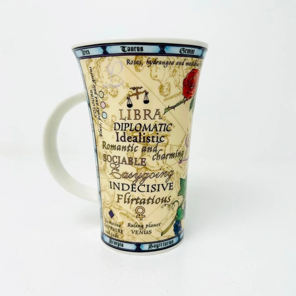 Dunoon scottish Fine Stoneware libra Zodiac Lrg mug Art Design artist JACK DADD - Picture 2 of 8